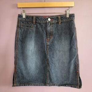 Britches Great Outdoors Y2K 2000s Dark Wash Denim Streetwear Mini Skirt